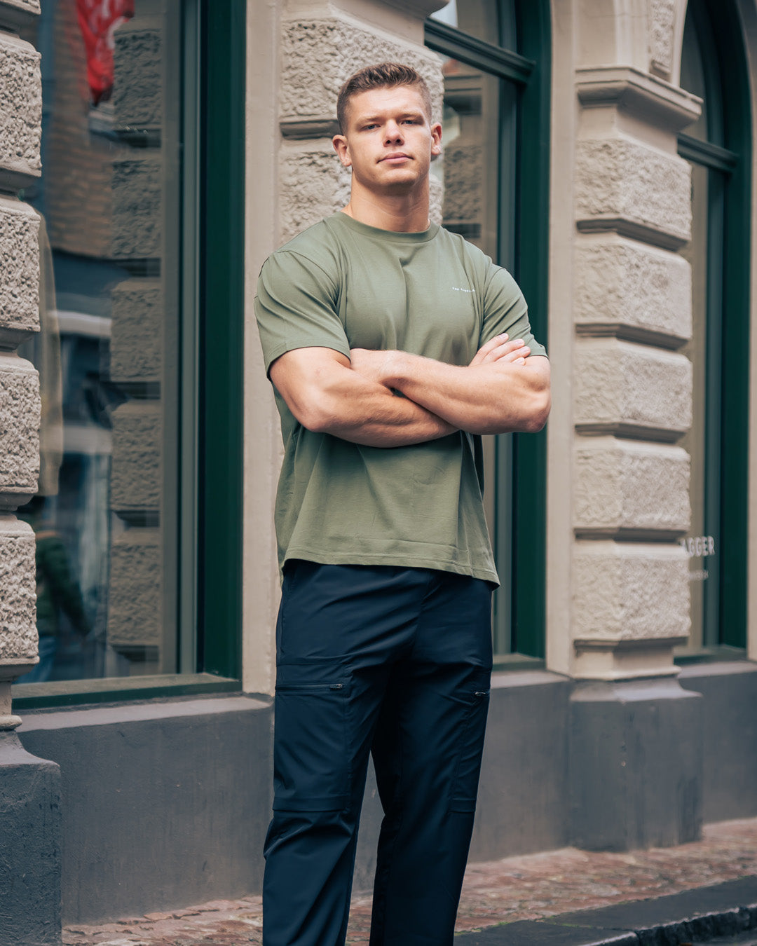 Comfort fit T-shirt - Olive