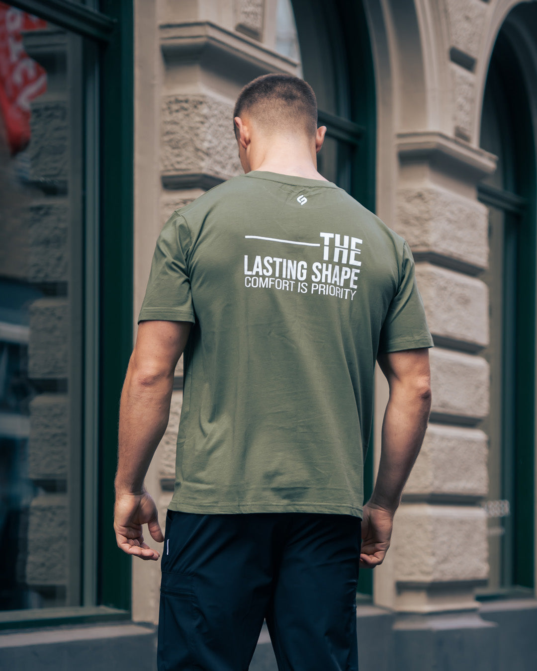 Comfort fit T-shirt - Olive
