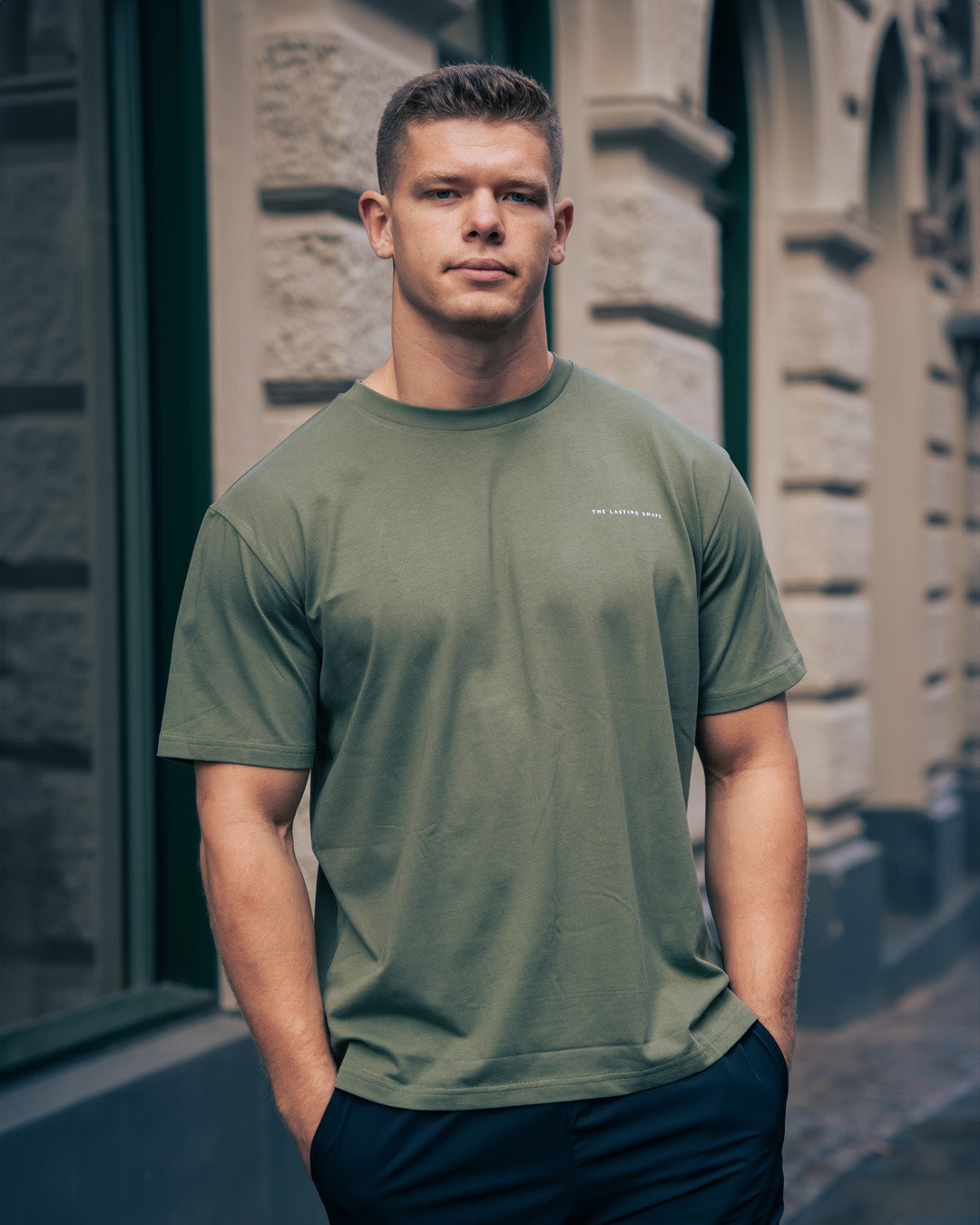 Comfort fit T-shirt - Olive