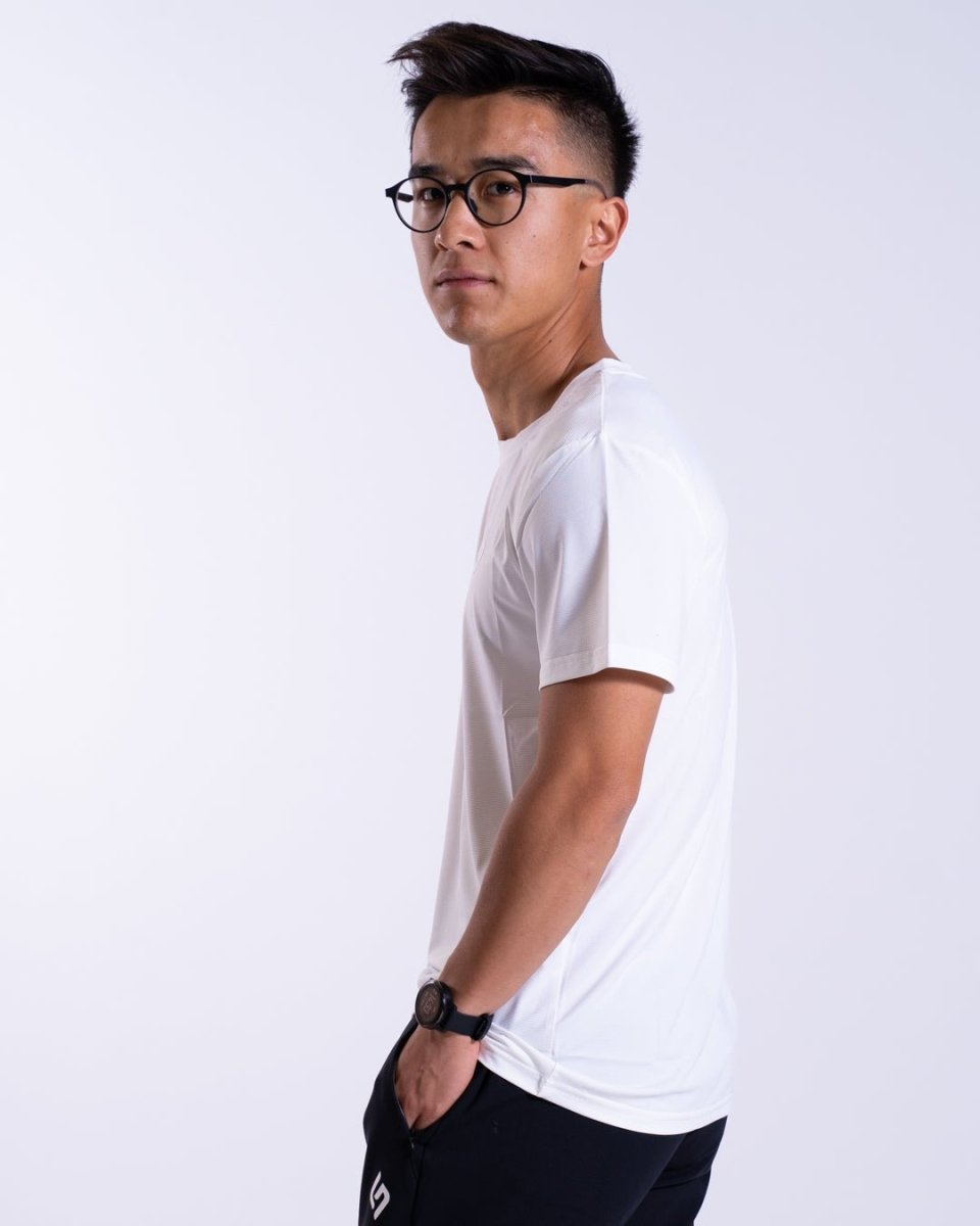 Core Mesh T-shirt - White - The Lasting Shape